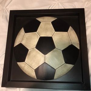 Soccer wall art !! METAL